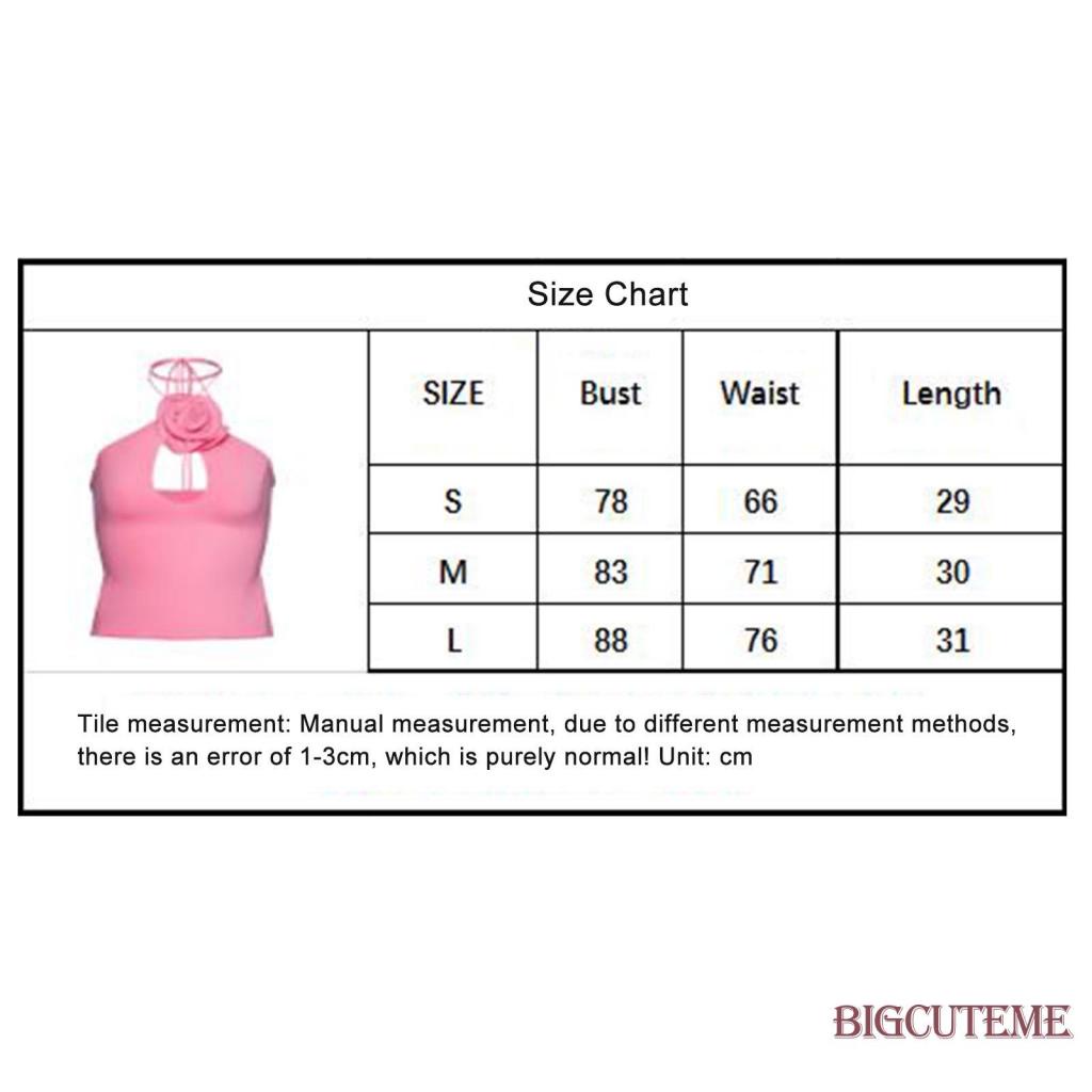 Áo Hai Dây Sát Nách Hở Lưng Màu Trơn In Họa Tiết Hoa 3D Dành Cho Nữ