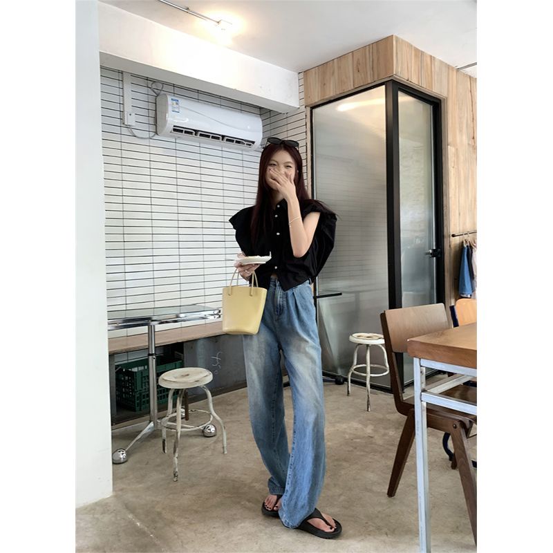 Bộ Đồ Ngủ Ngắn Tay Phong Cách Hàn Quốc Dành Cho Nữ