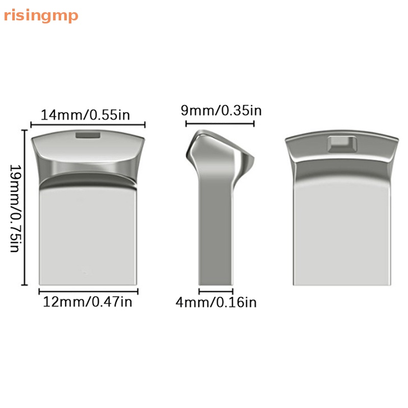 Ổ Đĩa Flash Usb Mini Bằng Kim Loại 32G / 64G / 128G Tốc Độ Cao