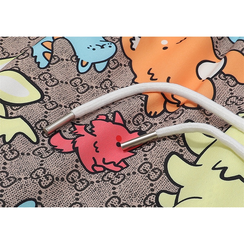 Bán Chạy Nhất G &amp; U Quần Short Dáng Rộng Lưng Thun In Họa Tiết Động Vật Có Size Lớn Cho Nam Và Nữ