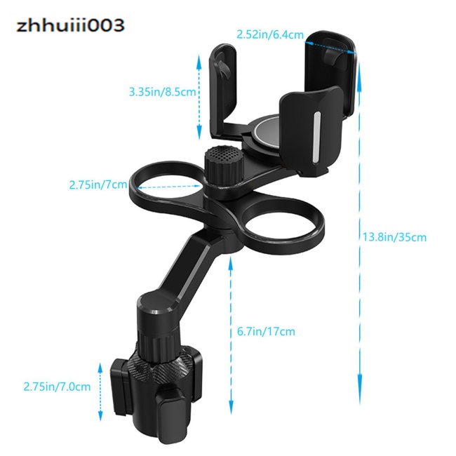 Giá Đỡ Cốc / Đồ Uống Xoay 360 Độ Dùng Trên Xe Hơi Tiện Dụng