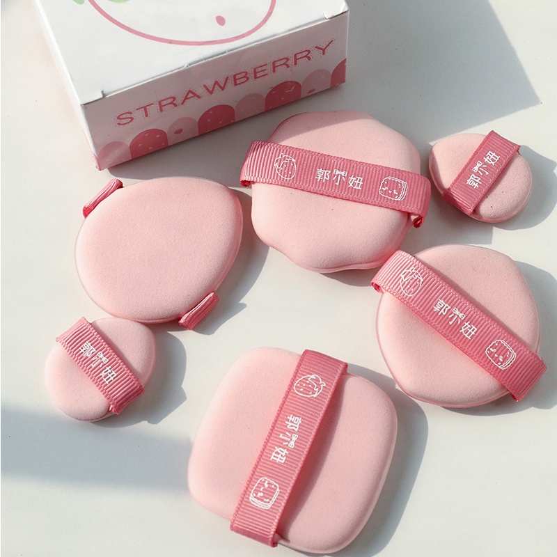 GUOXIAONIU Bột trang điểm mini có thể được sử dụng để làm khô ướt