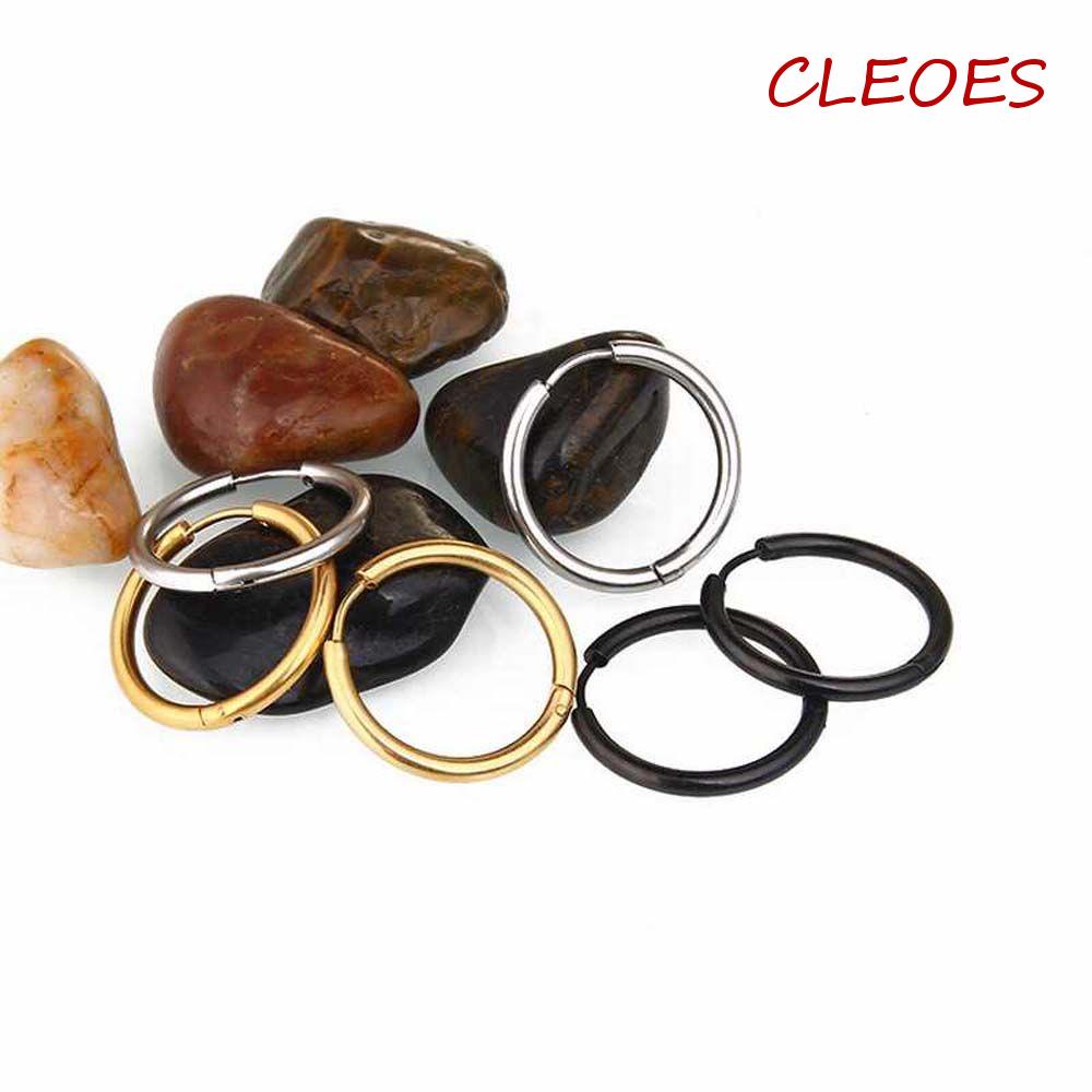 1 Đôi Bông Tai Thép Titan Cỡ Nhỏ Unisex