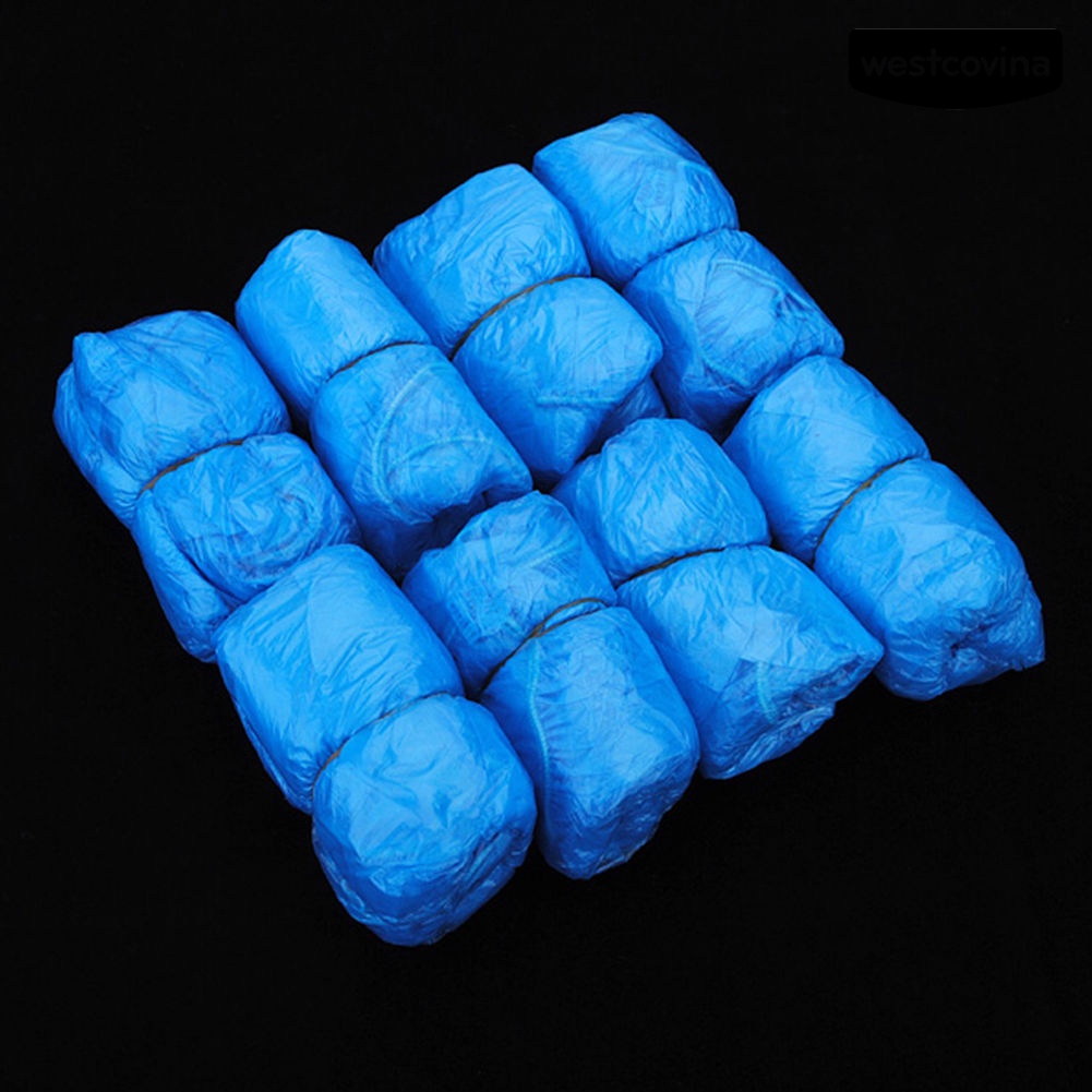 [COD]☁Set 100 Vỏ Bọc Giày Bằng Nhựa Chống Nước Dùng Một Lần Đa Ứng Dụng