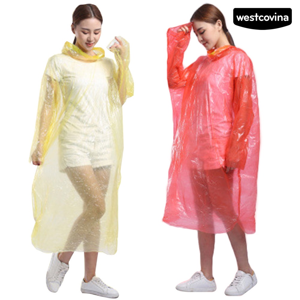 [COD]☁Set 5 Áo Mưa Có Mũ Trùm Dùng Một Lần Chống Nước Dùng Đi Bộ Đường Dài Ngoài Trời Unisex