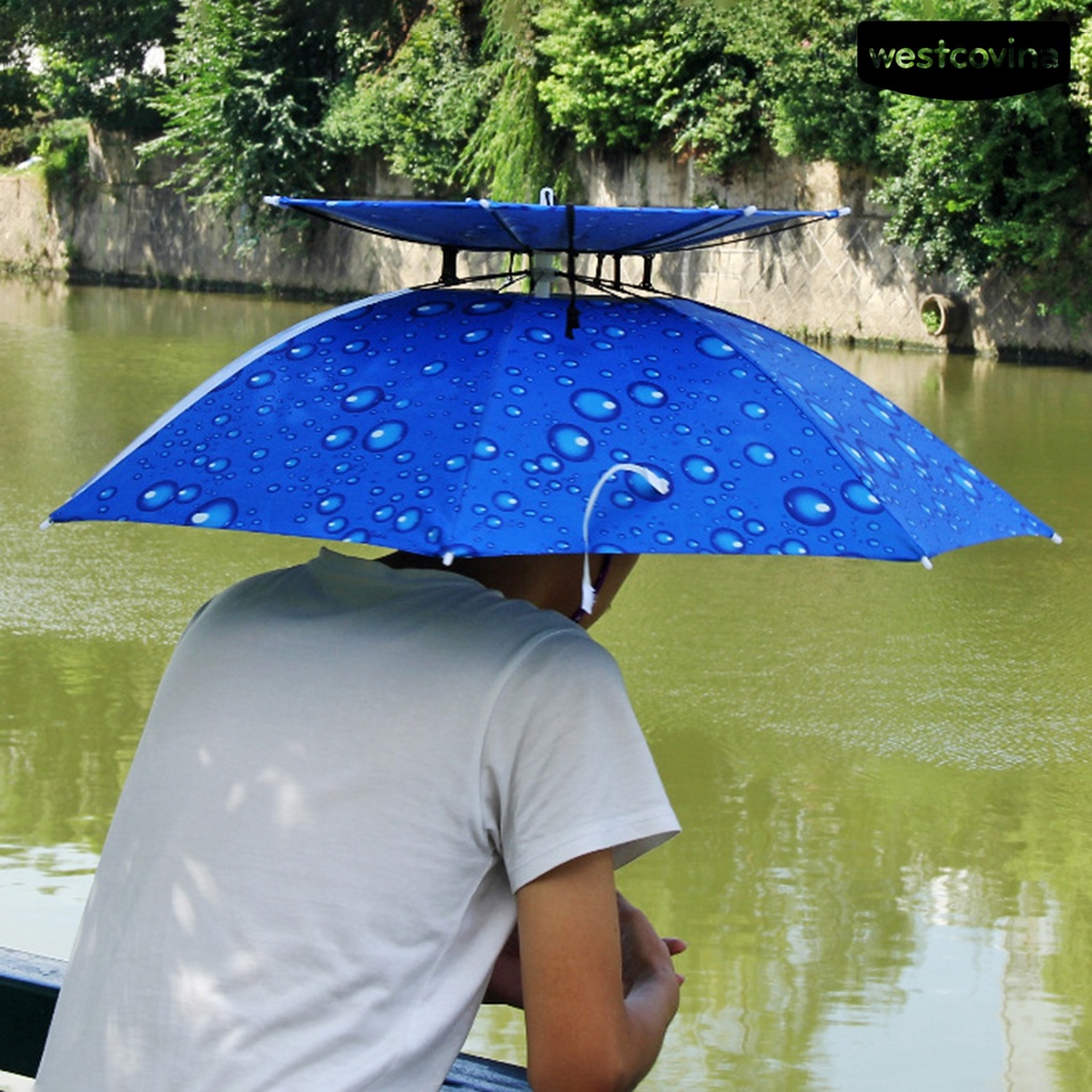 [COD]☁Mũ Dù Hai Lớp Thoáng Khí Chống Tia UV Chống Mưa Có Thể Gấp Gọn Tiện Dụng