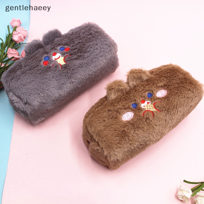 Túi Đựng Bút Phối Lông Dễ Thương Cho Bạn Gái