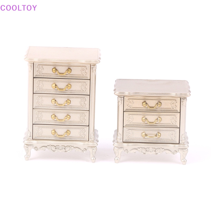 1 Mô Hình Ngăn Kéo Tủ Đầu Giường Tỉ Lệ 1 / 12 Trang Trí Nhà Búp Bê