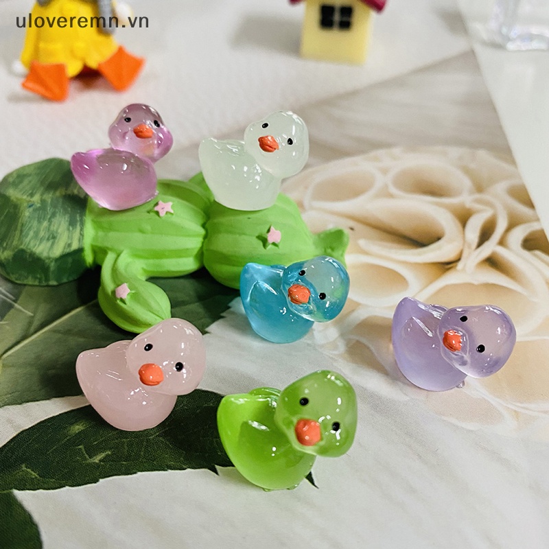 Bộ 5 Kẹp Tóc Hình Chú Vịt Dạ Quang Xinh Xắn