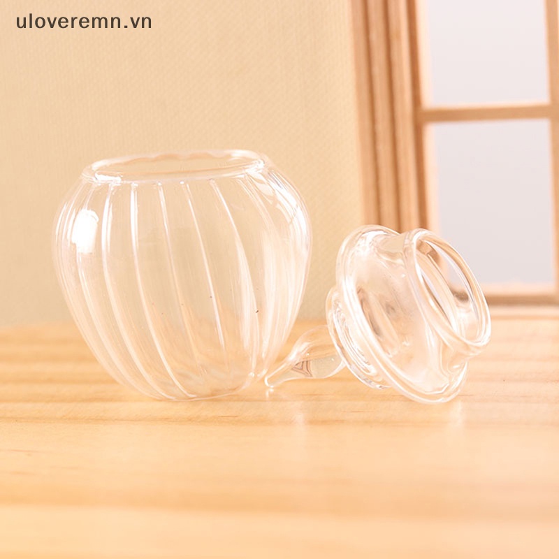 1 Hũ Thủy Tinh Đựng Kẹo / Món Tráng Miệng Mini Tỉ Lệ 1 / 12 Trang Trí Nhà Búp Bê