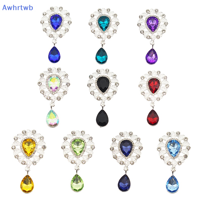 Trâm Cài Áo Hình Giọt Nước Đính Đá Hình Giọt Nước Thời Trang Mới