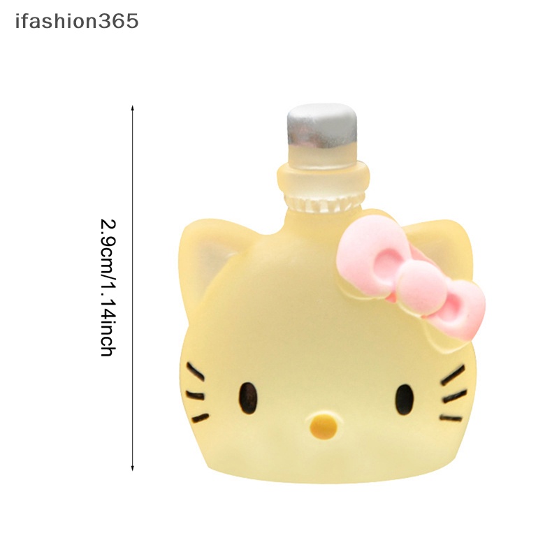 Đồ trang trí Mèo Đeo Nơ / Chai Nước Dạ Quang Thu Nhỏ Dùng Trang Trí Tiểu Cảnh ifashion365