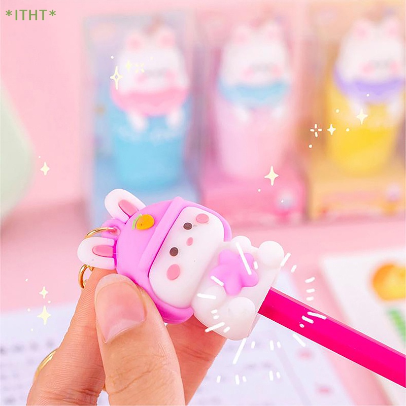 Đồ Chuốt Bút Chì Bằng Silicon Họa Tiết Hoạt Hình Màu Sắc Ngẫu Nhiên Mới