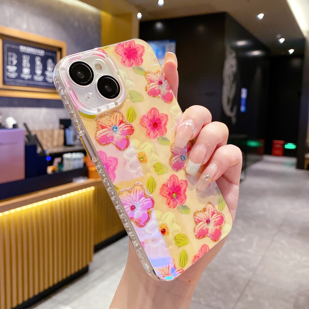 Ốp Điện Thoại TPU Chống Sốc Họa Tiết Tranh Sơn Dầu Cho IPhone 14 13 12 11 Pro Max