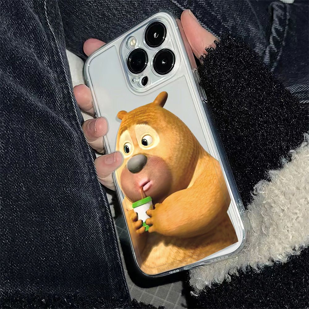 ✅Ốp Điện Thoại Mềm Chống Sốc Họa Tiết Gấu Dễ Thương Cho Iphone 14pro 12Max 78 13 11 6In 5CFT