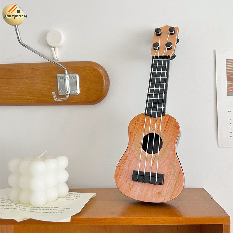 Đồ Chơi Mô Hình Đàn Ukulele Mini Để Bàn Trang Trí Cho Bé