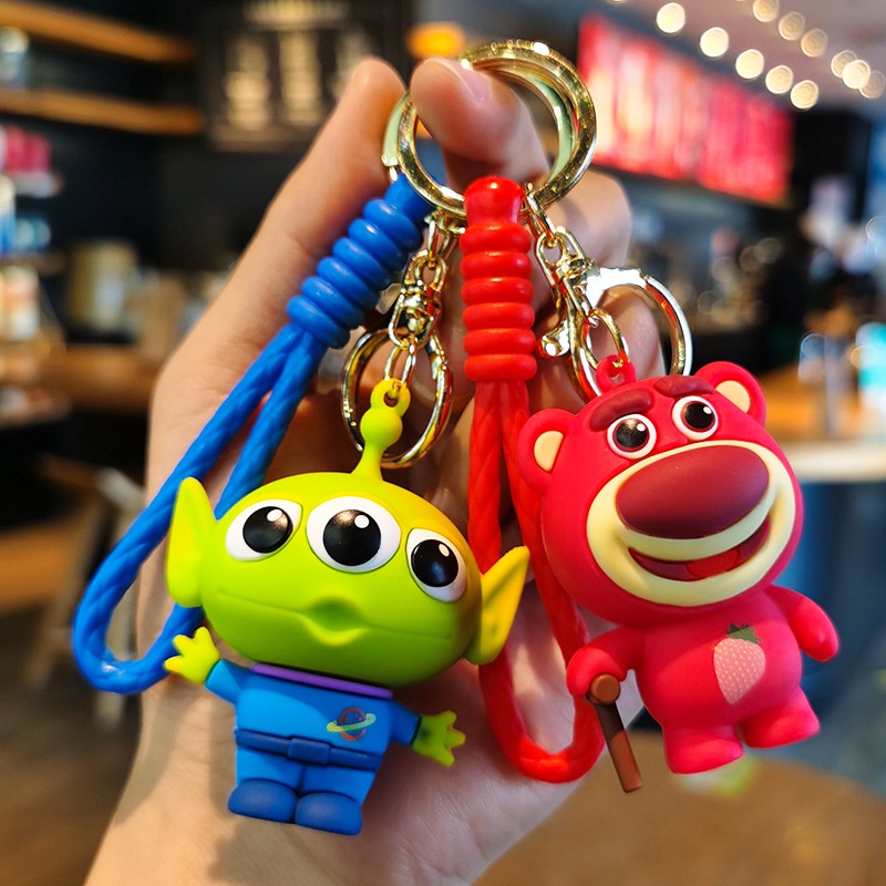 Móc Chìa Khóa Silicon Hình Hoạt Hình Toy Story Ba Mắt Cho Học Sinh