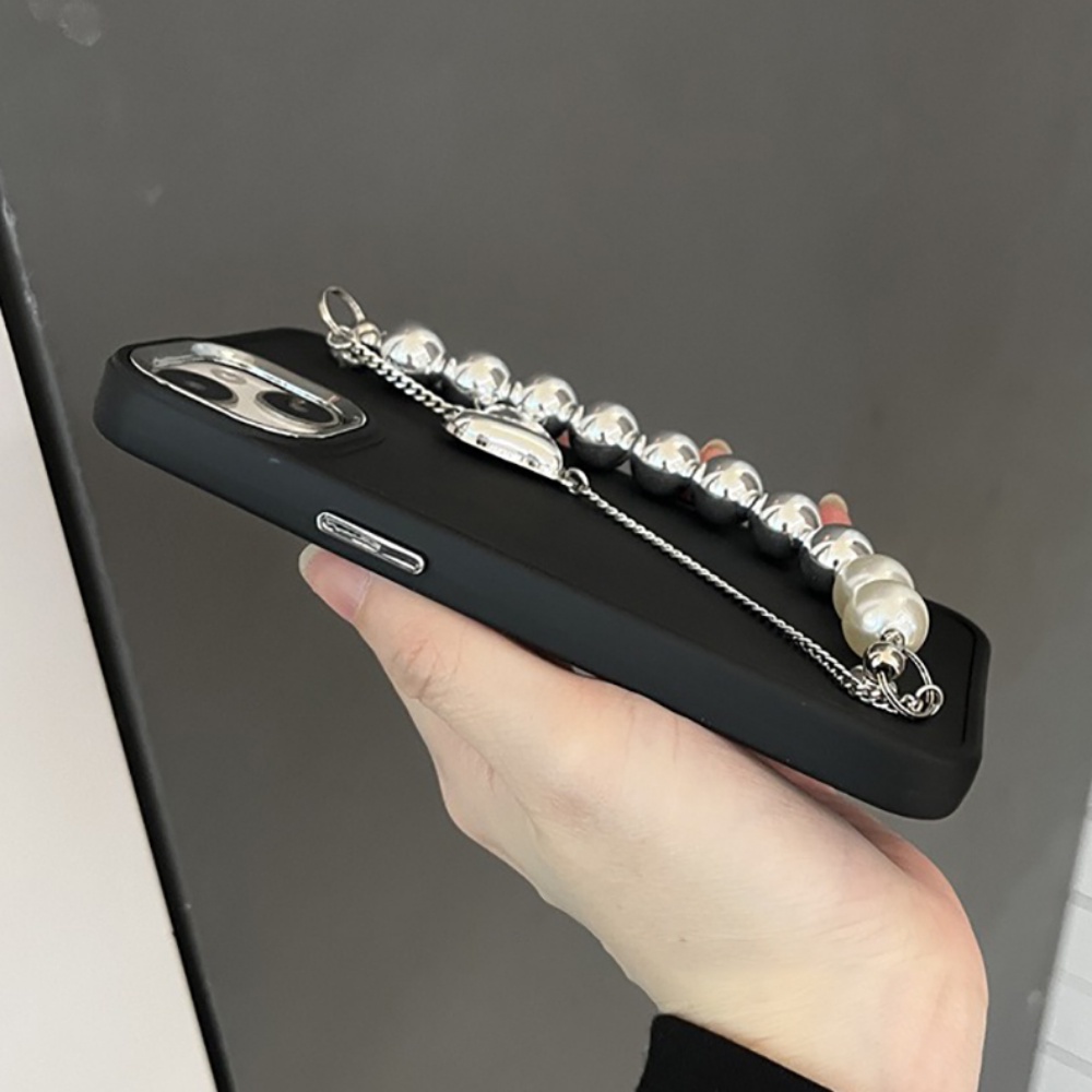 Ốp Điện Thoại TPU Mềm Chống Sốc Màu Trơn Có Vòng Tay Cho IPhone 14 Pro Max 13 12 11 Pro Max