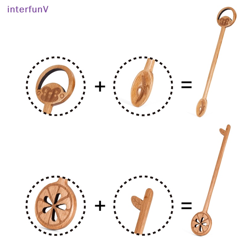 Muỗng Khuấy Cà Phê / Trà Tráng Miệng Hình Hoạt Hình Dành Cho Trẻ Em