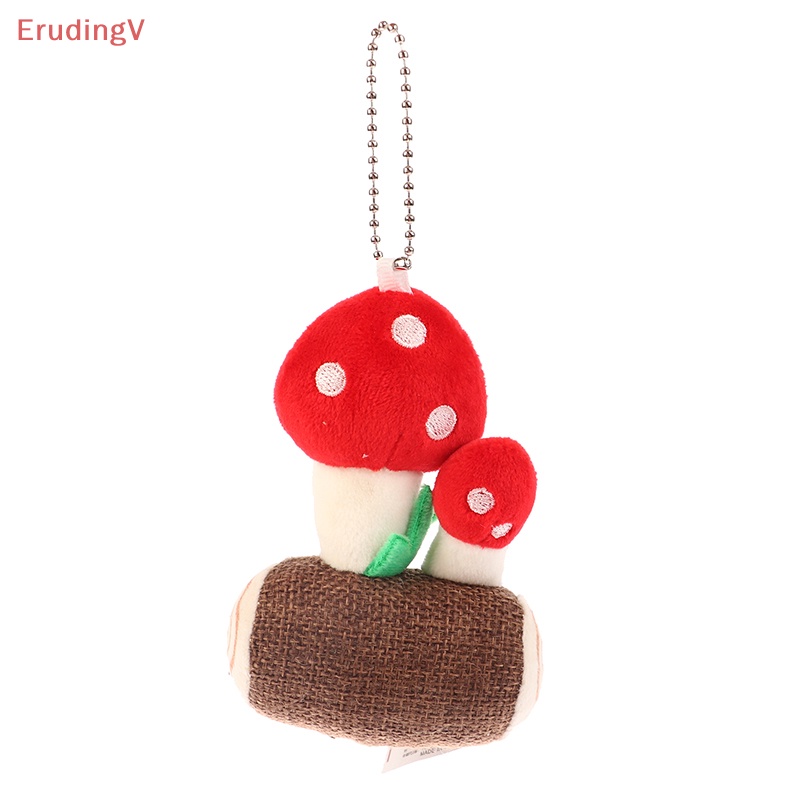 Móc Khóa Hình Cây Nấm Nhồi Bông Mềm Mại Dễ Thương