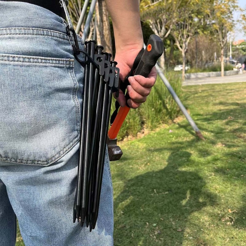 QQ Chốt Cắm Trại Bằng Nhôm Cứng 10 / 16 Lỗ Tiện Dụng