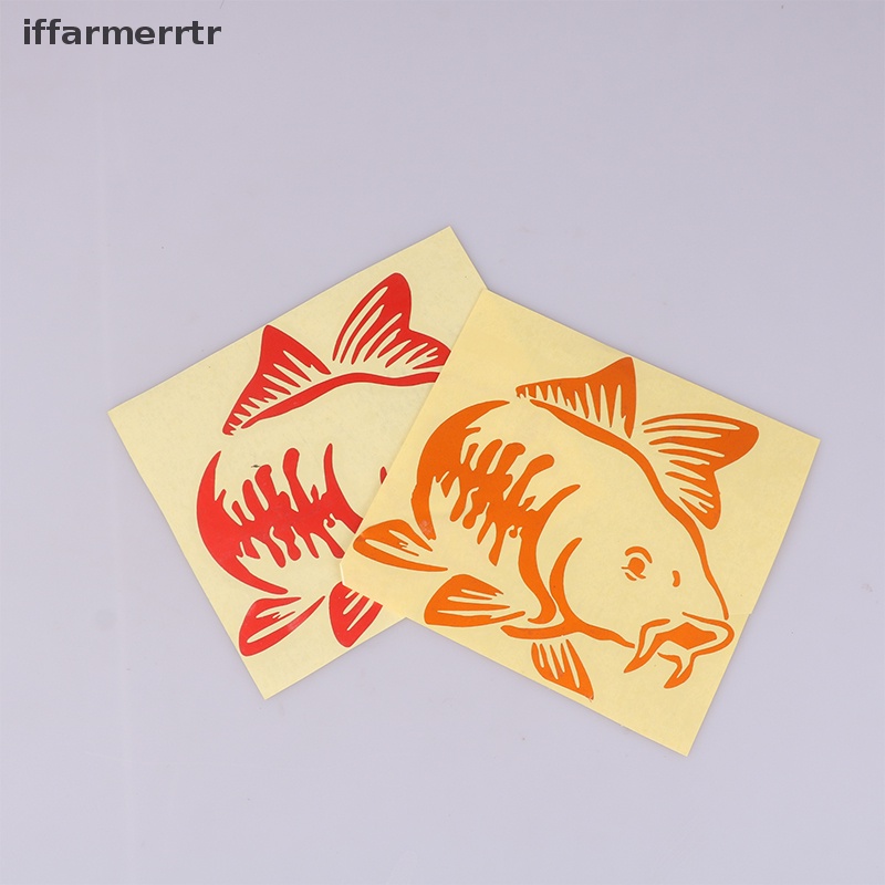 Sticker Vinyl Dán Trang Trí Xe Hơi Hình Cá Chép Thông Dụng