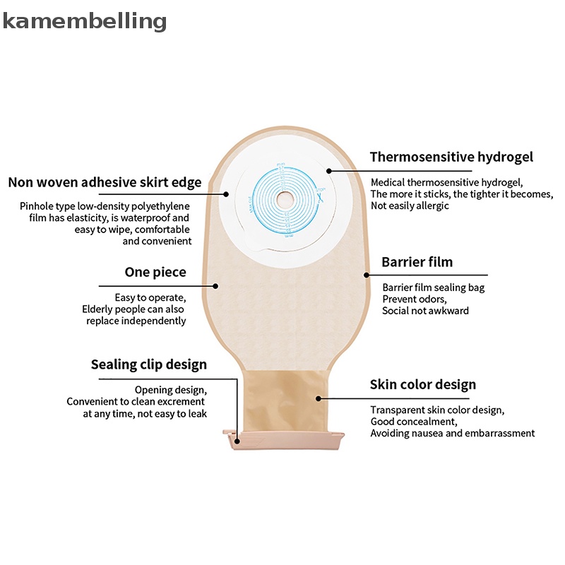 Bộ 10 Túi Lọc Colostomy Dùng Một Lần Tiện Dụng