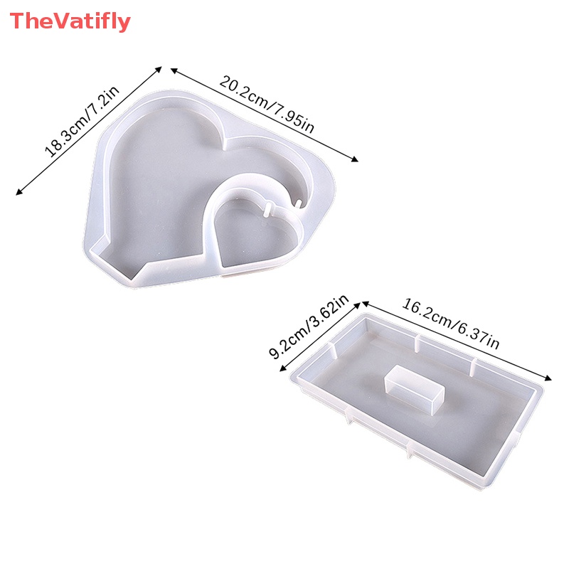 Khuôn Silicone Làm Khung Ảnh [Thevalifly] Với Đế Bán Vĩnh Viễn Hình Trái Tim Bán Chạy