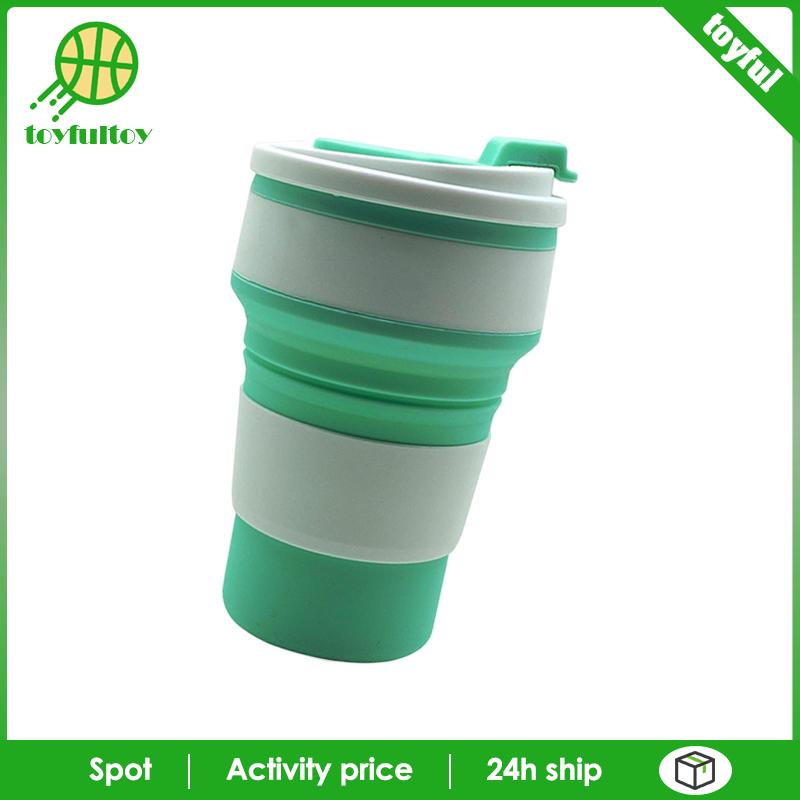 Bình Nước Silicone Có Thể Gấp Gọn Tiện Dụng Cho Chạy Bộ / Du Lịch / Cắm Trại