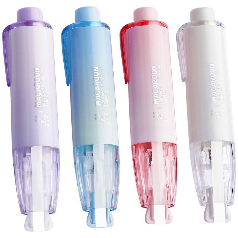 Bút xóa băng kéo 6m dạng film cao cấp DUDU - Kích thước 6mx5mm - Trắng/Đỏ/Xanh dương/Xanh lá