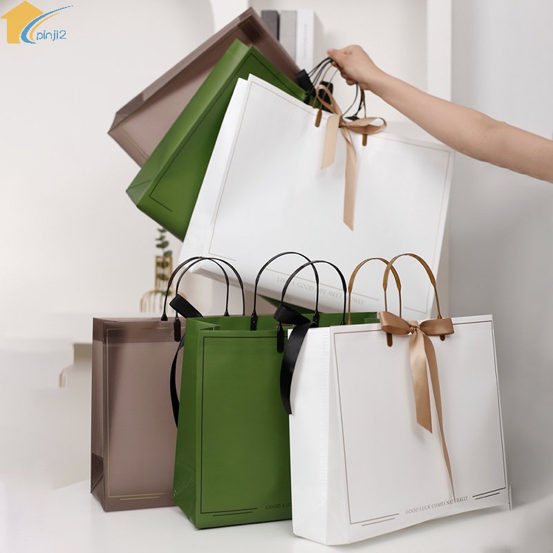 Túi Đựng Quà Bằng Pvc Màu Sắc Đơn Giản Sức Chứa Lớn