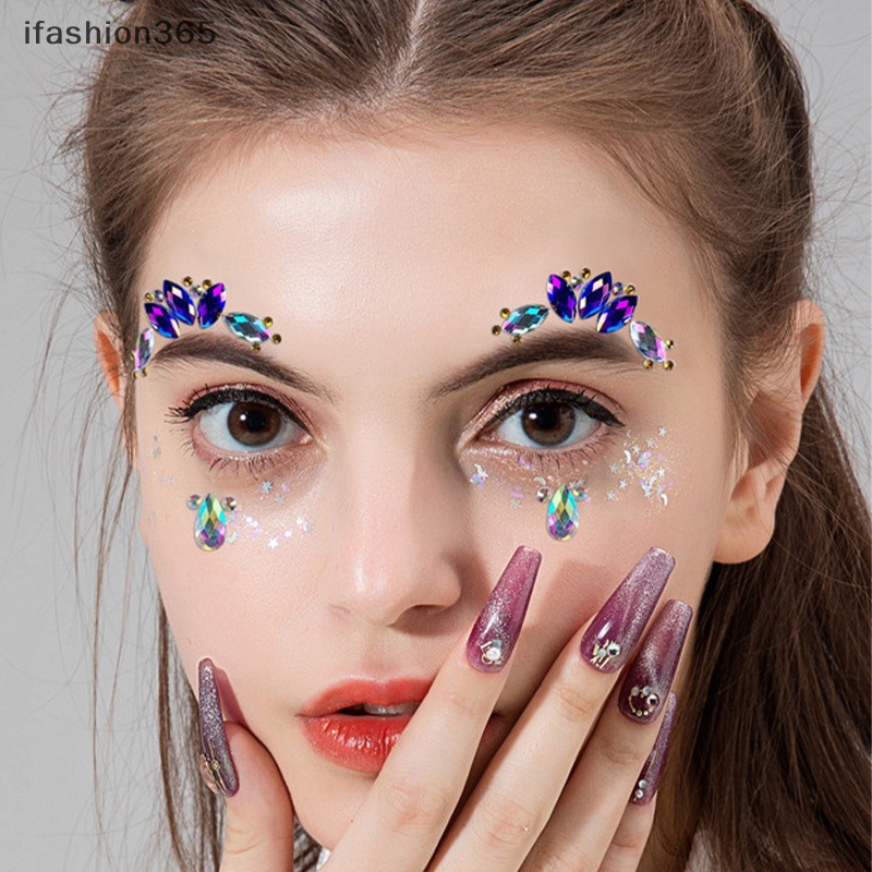 Sticker Đá Quý Trang Điểm Mặt / Cơ Thể Tạm Thời ifashion365