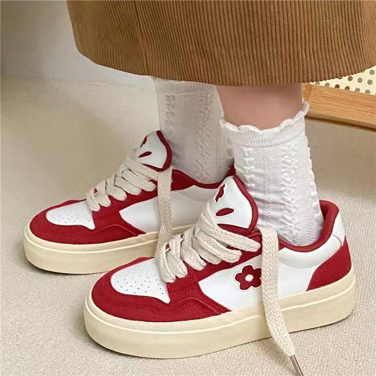 Giày Thể Thao Mũi Tròn Phong Cách Hàn Quốc Thời Trang Mới Cho Nữ