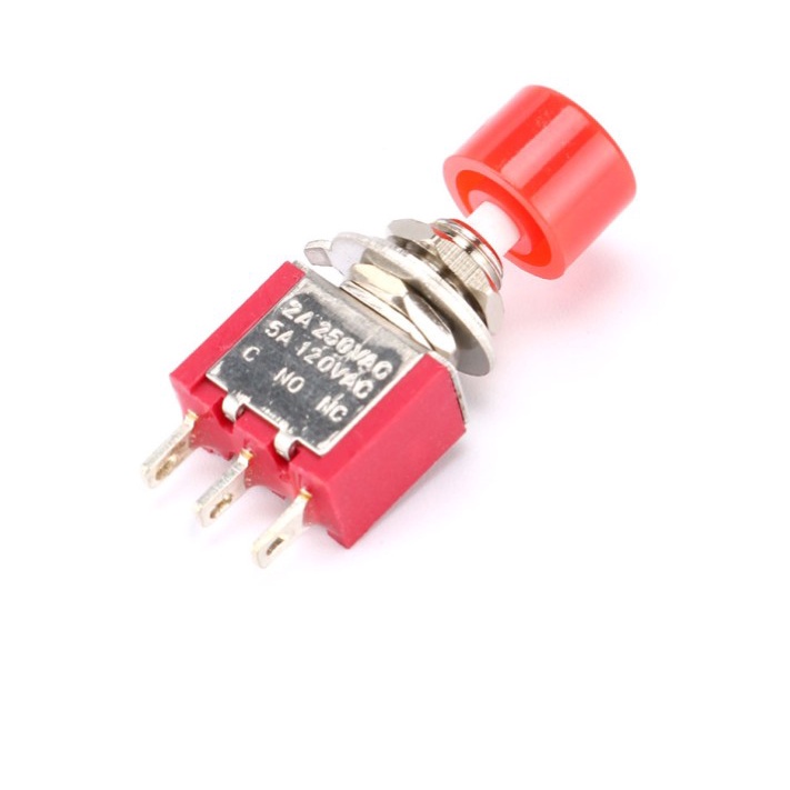 Công Tắc Nhấn Tự Khởi Động PS-102 PS-202 3 Chấu / 6 Pin