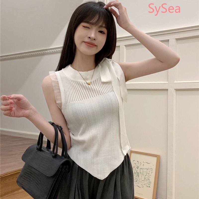 Áo Hai Dây Thắt Nơ Quyến Rũ Thời Trang Hè Cho Nữ