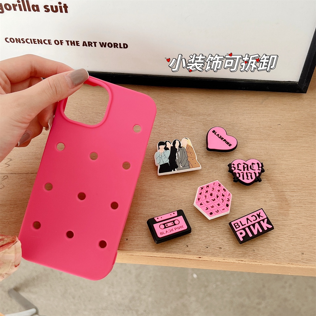 Ốp Điện Thoại Tpu Dẻo Màu Trơn In Hình Nhóm Nhạc Cô Gái Độc Đáo Chống Sốc Cho iPhone 14 13 12 11 Pro Max