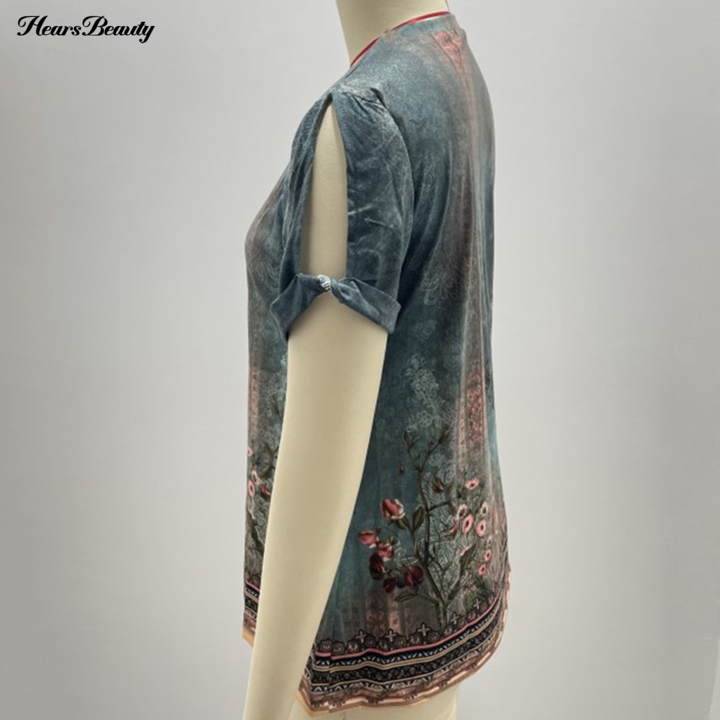 Áo Thun Cổ Tròn Thời Trang Mùa Hè Cho Nữ