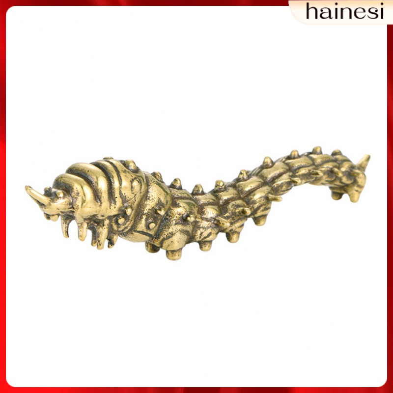 Mô Hình Con Sâu Bằng Đồng Thau Để Bàn Trang Trí