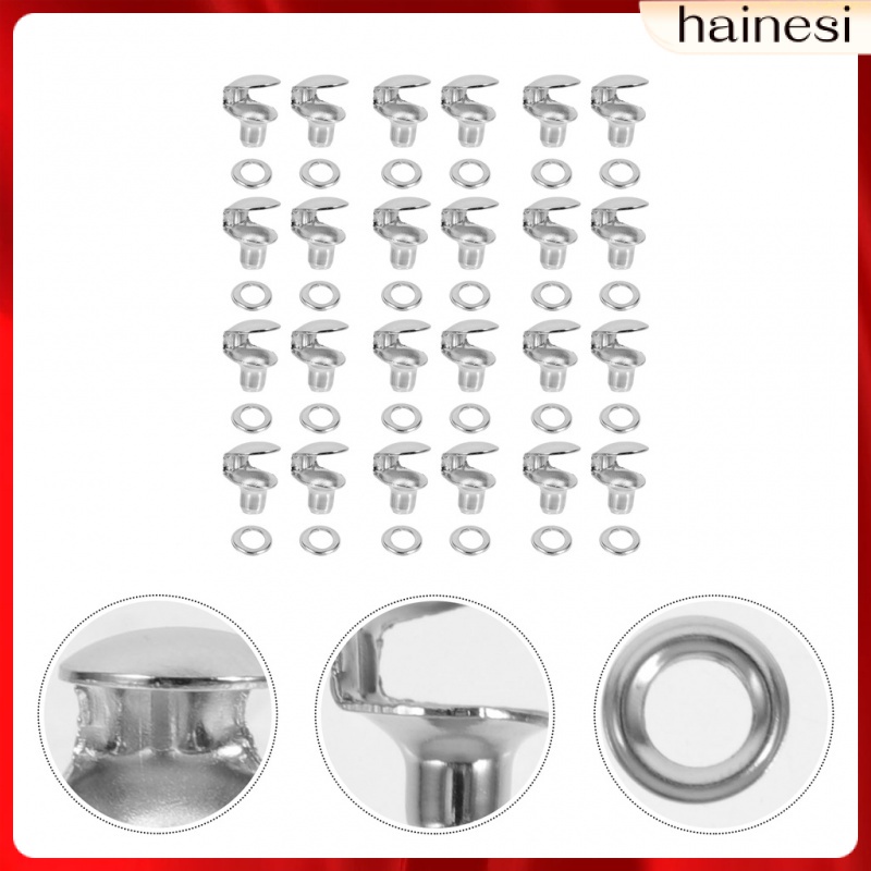 Set 20 Móc Khóa Cố Định Dây Giày / Túi Xách Bằng Đồng Thau Co Giãn DIY