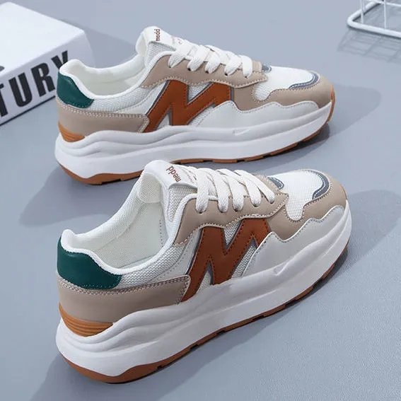 Giày Thể Thao Đế Dày Nhiều Màu Sắc Thời Trang Hàn Quốc Cho Nữ