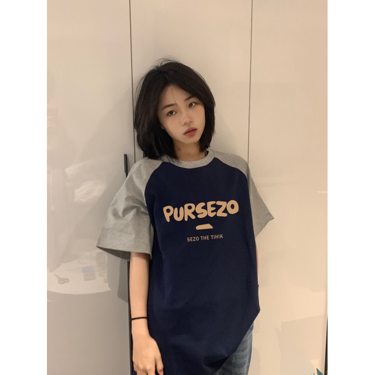 Áo Thun Cotton Cổ Tròn Ngắn Tay Dáng Rộng In Hình Thời Trang Mùa Hè Cá Tính Dành Cho Nữ