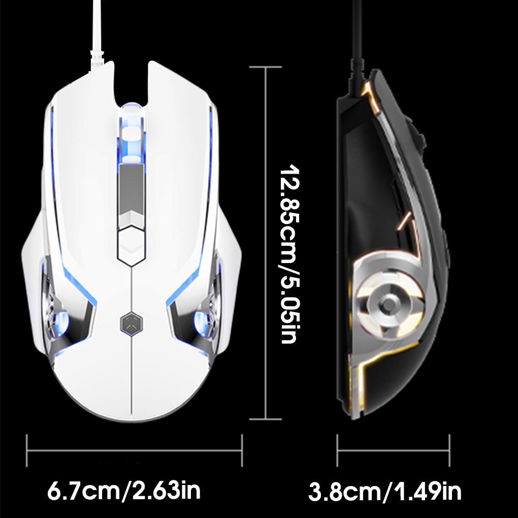 Chuột Quang Chơi Game Có Dây USB DPI Có Thể Điều Chỉnh Chính Xác Dùng Làm Quà Tặng Cho Người Lớn