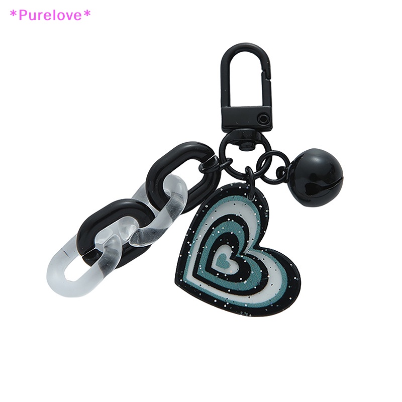 Móc Khóa Xe Hơi Hình Trái Tim Bằng Acrylic Dễ Thương Mới