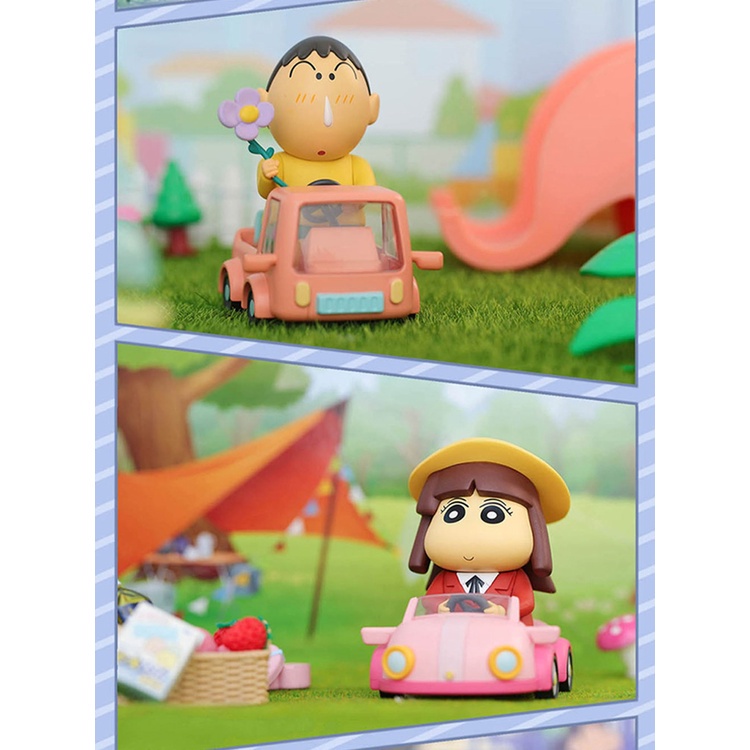 ★Hgtoys★ Set 52 Mô Hình Búp Bê Shin-Chan Trang Trí Xe Hơi
