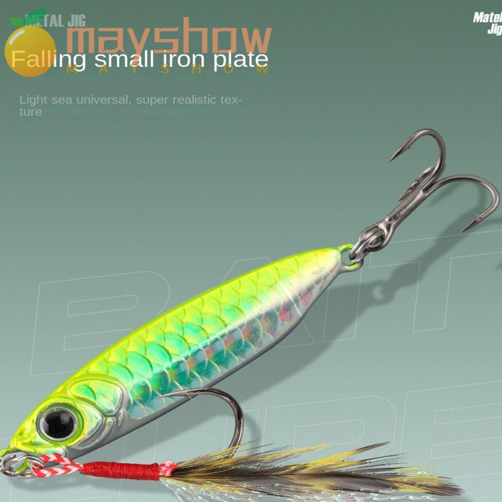 Hộp 5 Mồi Câu Cá Bằng Kim Loại Lông Vũ Nhiều Màu Sắc