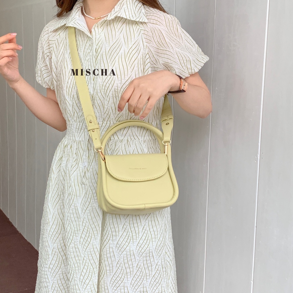 MISCHA Túi Đeo Vai Giả Da KiểU DáNg ThờI Trang Cho Nữ