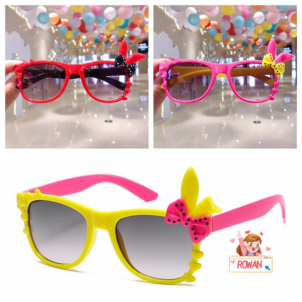 Kính Mát Gọng Tai Thỏ Hoạt Hình Nhiều Màu Chống Tia UV Cho Bé