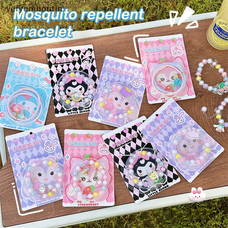 Vòng Tay Chuỗi Hạt Chống Muỗi Họa Tiết Hoạt Hình Dễ Thương Thời Trang Mùa Hè Cho Bé