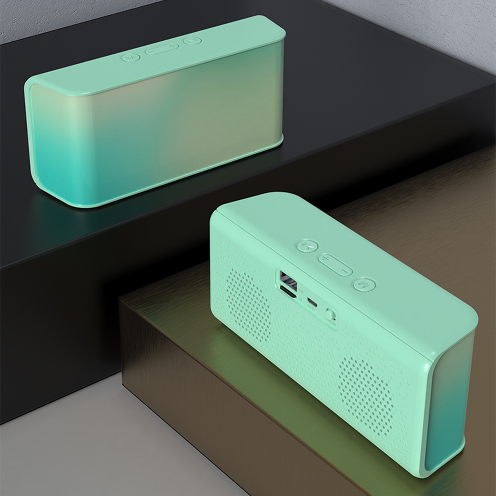 Loa Bluetooth Không Dây Âm Thanh Siêu Trầm 3D Hỗ Trợ Thẻ TF / Đài FM Và Phụ Kiện Đen