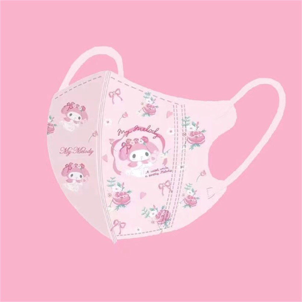 10 chiếc khẩu trang trẻ em 4-15 tuổi Bảo vệ mặt hoạt hình dễ thương Star Delu/lina Belle/cinnamoroll/hello Kitty/Little Pony Bao bì độc lập Flash12_vn